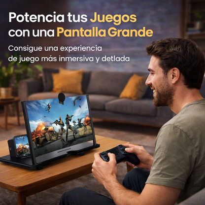 Amplificador de Pantalla + ZOOM para Móvil | Efecto Cine HD | Ligero y Portátil